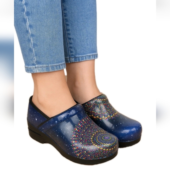 Dansko Professional Clogs Women’s Size 37 EU (6.5–7 US) Galaxy Cosmic Mandala - Picture 1 of 16